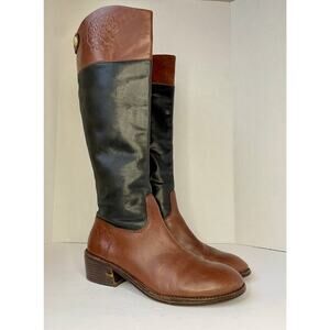 Vince Camuto Leather Karena Brown Equestrian Riding Boots Women’s 7.5B EU 37.5